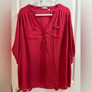 Reitmans Dark Pink Shirt | Plus 20
